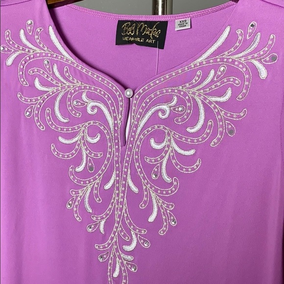 New Bob Mackie #225 Embellished Maxi Dress - Picture 4 of 8